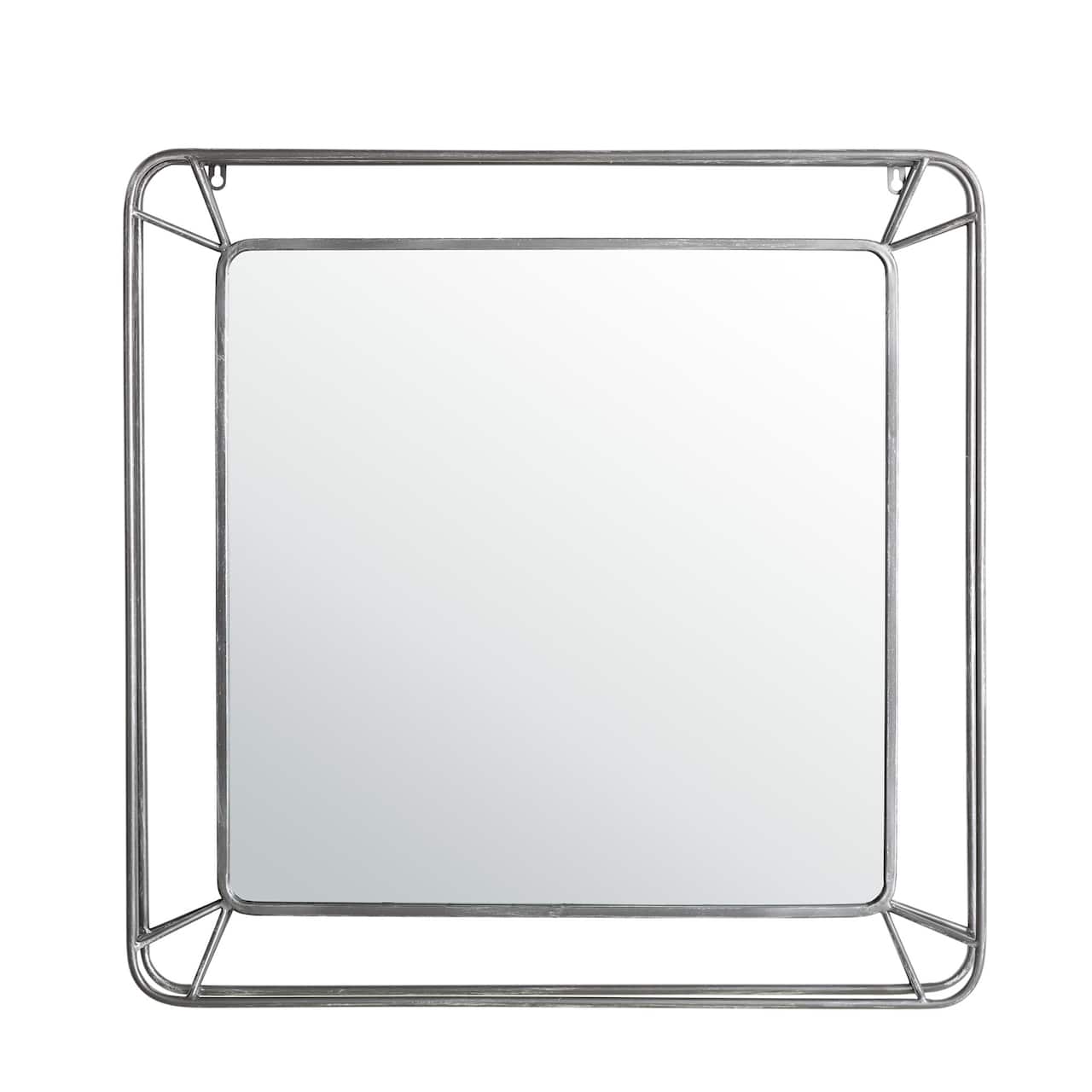 Glitzhome&#xAE; 29.5&#x22; Square Wall Mirror with Metal Frame